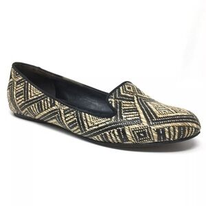 Vera Wang Bailey Flats Loafers Shoes Womens Size 8.5 Wicker Style